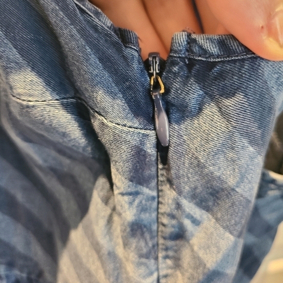 ABERCROMBIE & Fitch Blue Denim Camisole Top Dress Size Small - Picture 6 of 10